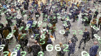 numbers hovering over peoples heads