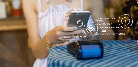 lady on mobile device